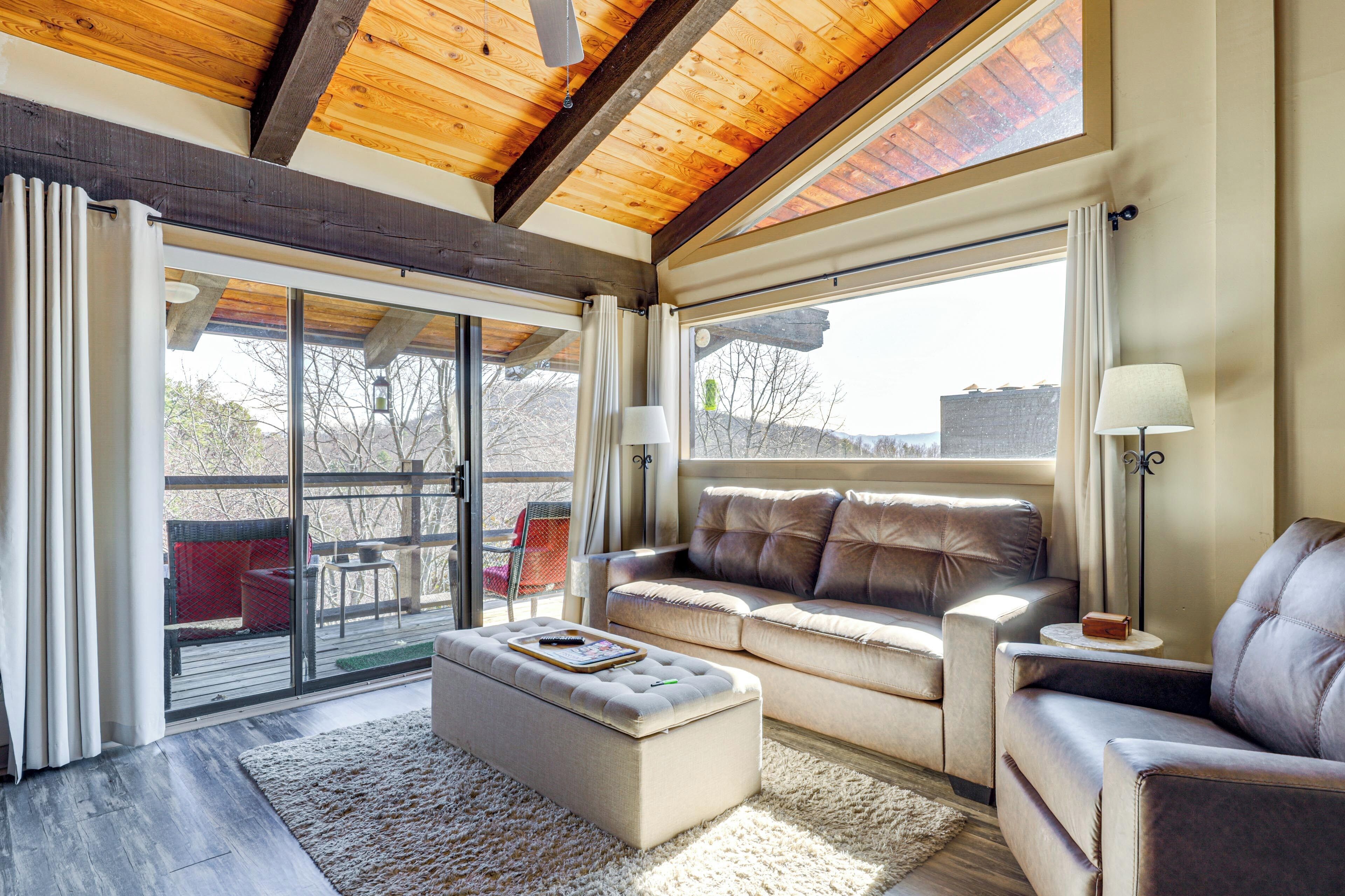 TV, fireplace, books