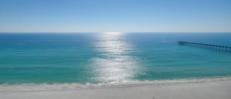 En la playa