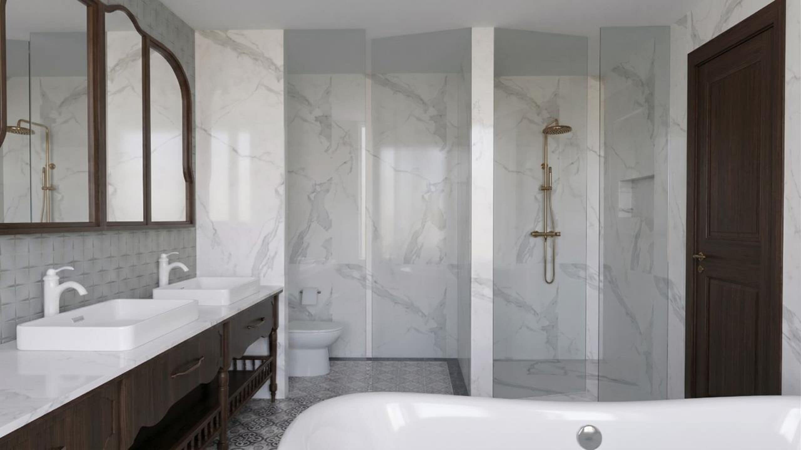 Executive Suite | Bathroom | Free toiletries, hair dryer, bathrobes, slippers