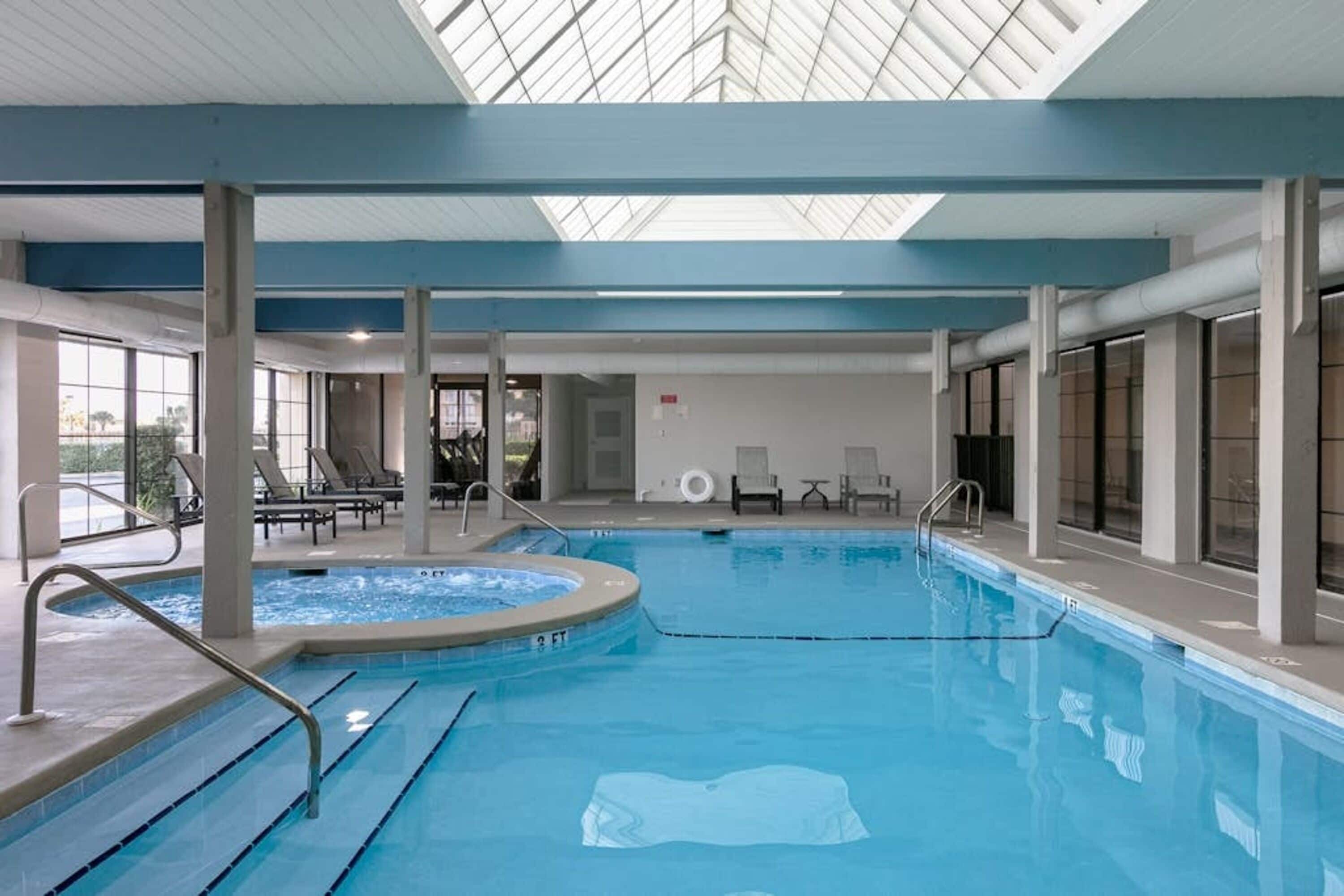 Indoor pool, outdoor pool