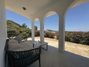 Terrace/patio - Xenia sea view Villa (Argassi)