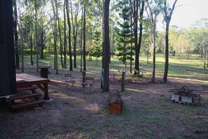 Outdoor dining - Kenny and Clancy's Camp by Tiny Away (Grandchester)