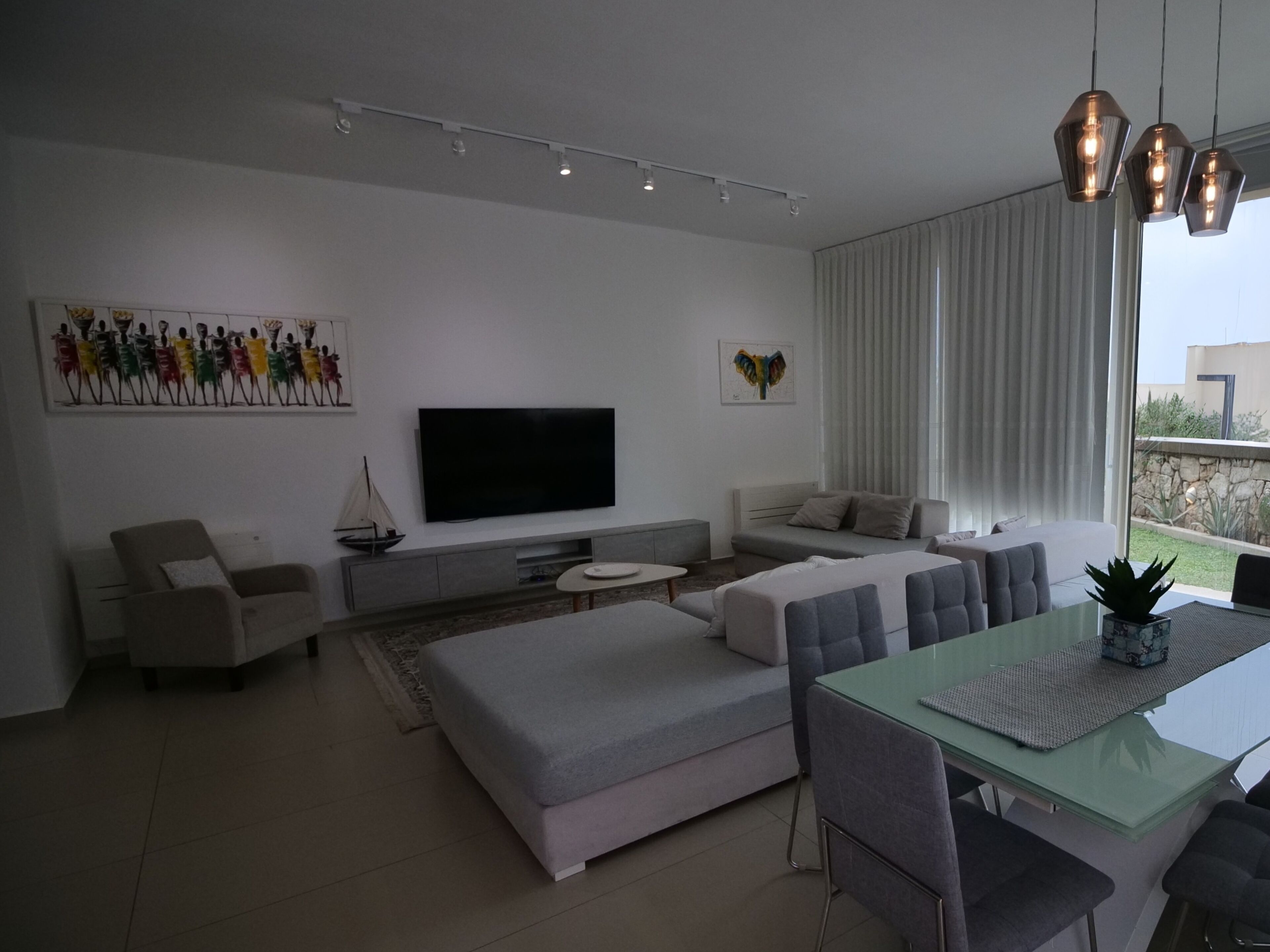 Premier Villa, Sea View | Living area | 50-inch Smart TV with digital channels, Netflix, streaming services