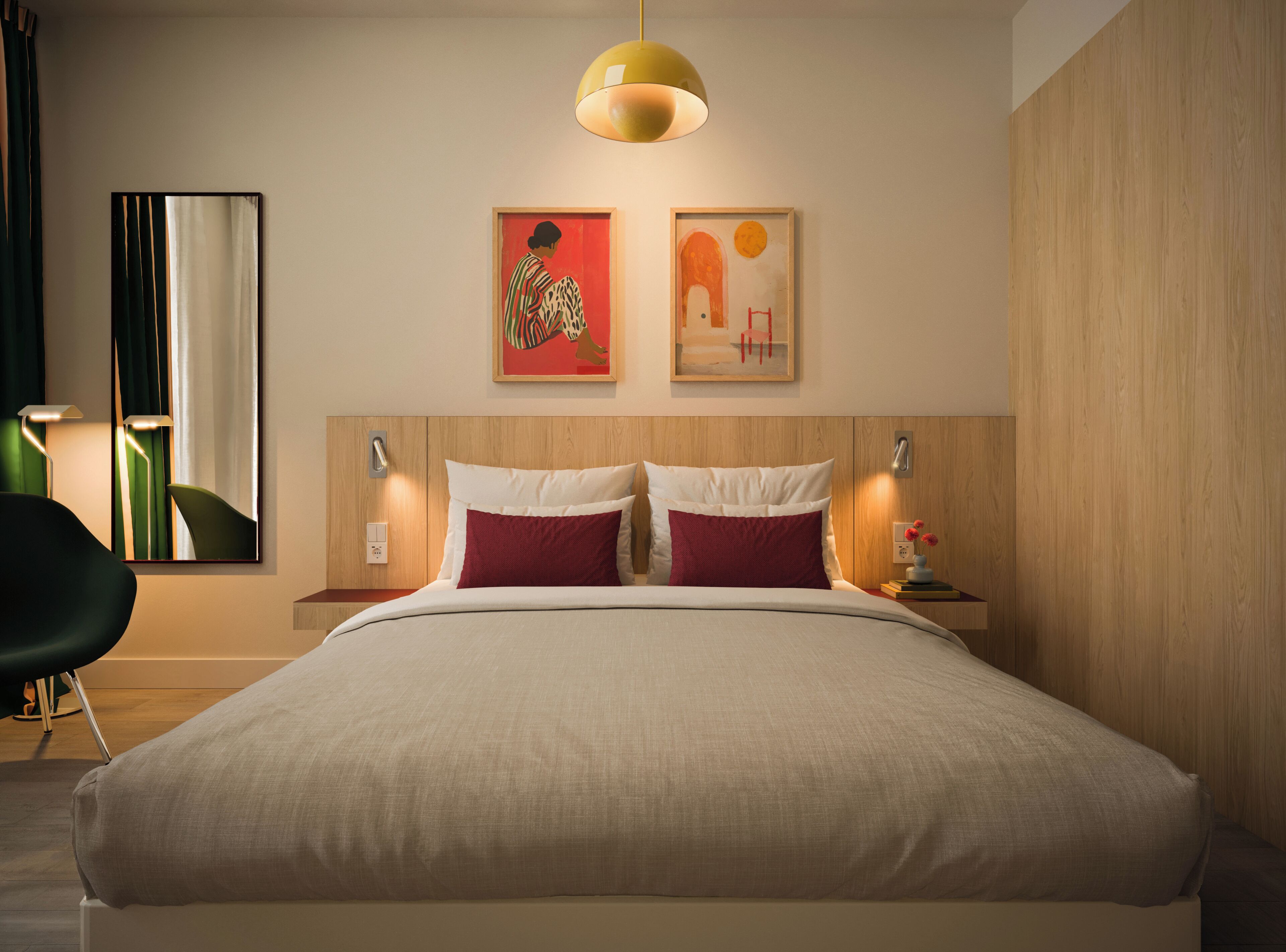 Een kluis op de kamer, verduisterende gordijnen