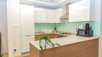 Apartment, Balcony, City View | Private kitchen