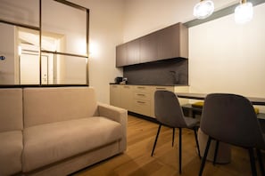 Deluxe Apartment, 2 Bedrooms | Living area - Ca Moroni Collection (Bergamo)