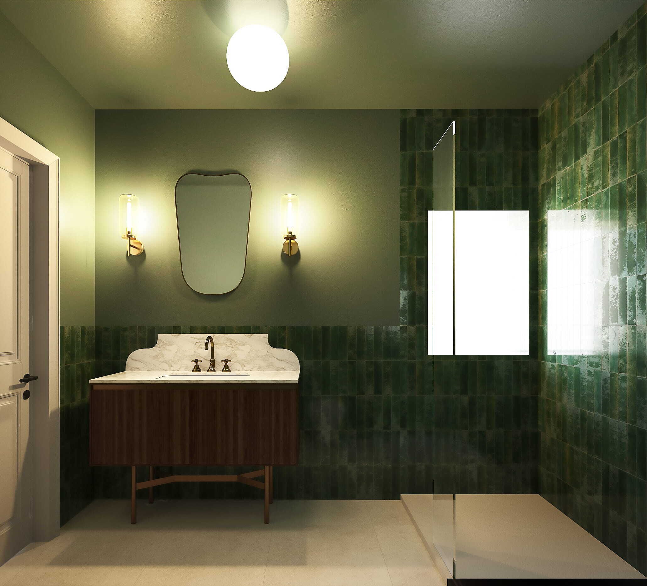 Deluxe appartement, 2 slaapkamers | Badkamer | Gratis toiletartikelen, een haardroger, handdoeken, zeep