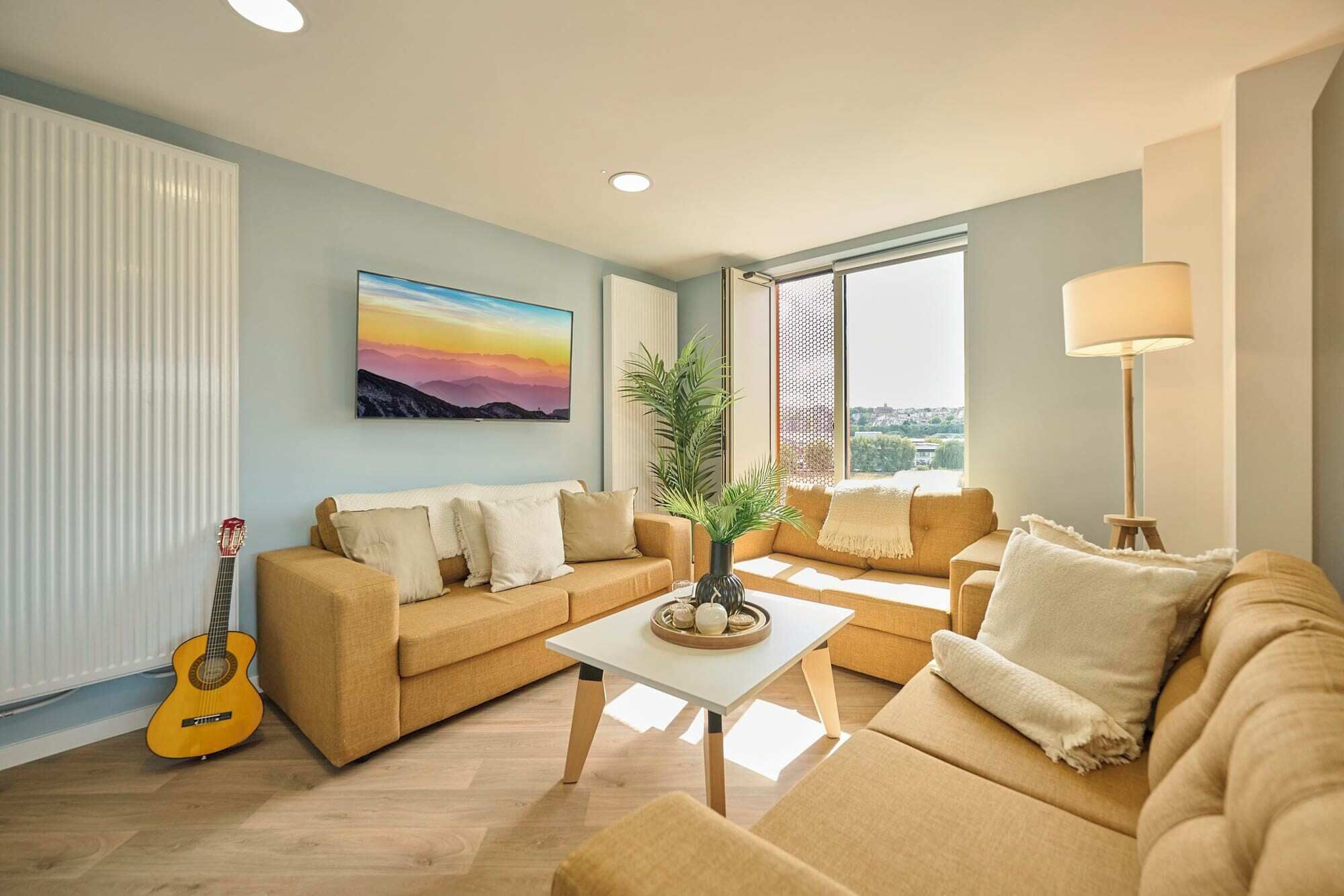 Quarto solteiro, para não fumantes | Área de estar