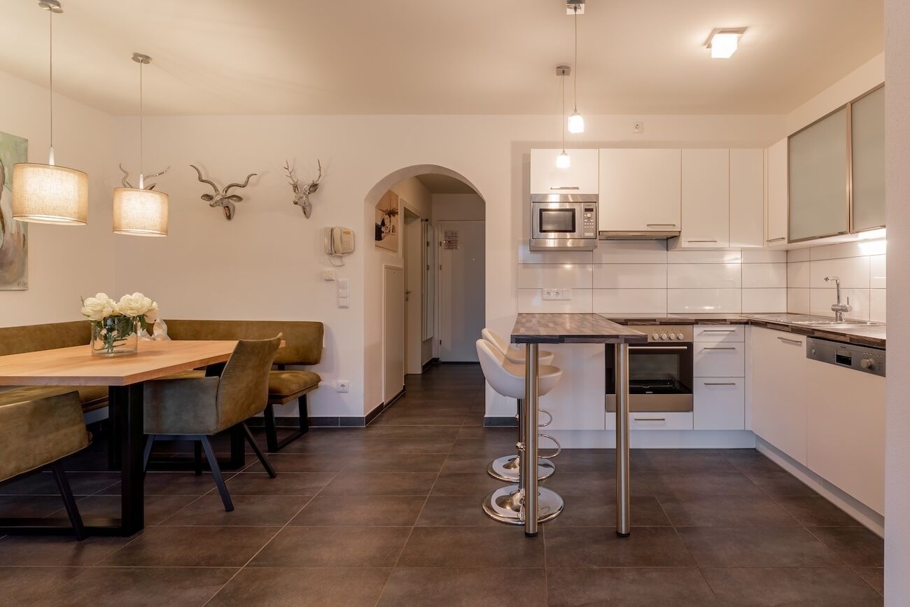 Comfort Apartment, Balcony, Valley View | Private kitchen