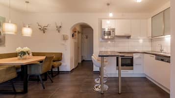 Comfort Apartment, Balcony, Valley View | Private kitchen