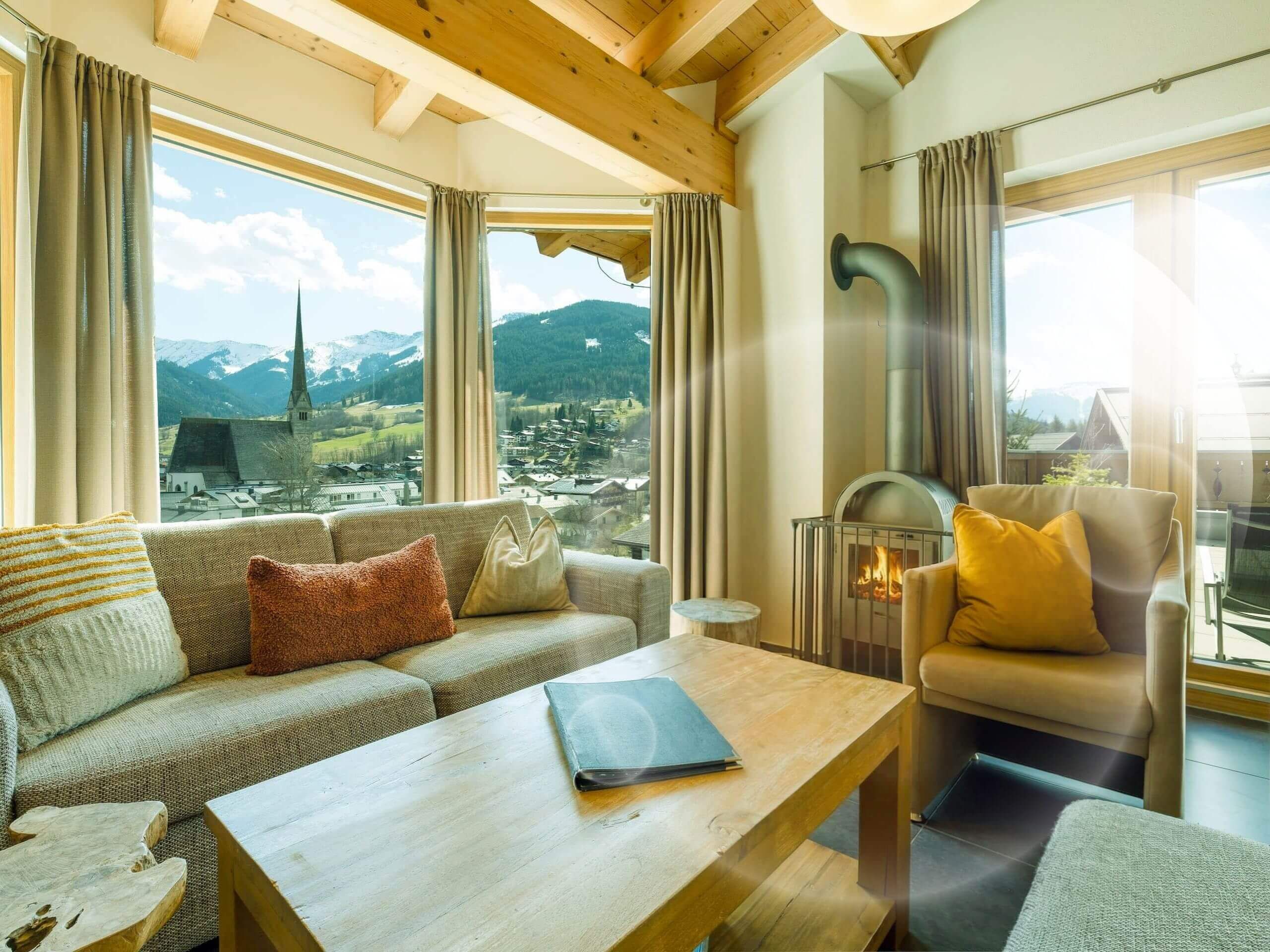 Superior-lejlighed - balkon - udsigt til dal | Opholdsområde