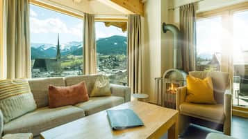 Superior-lejlighed - balkon - udsigt til dal | Opholdsområde