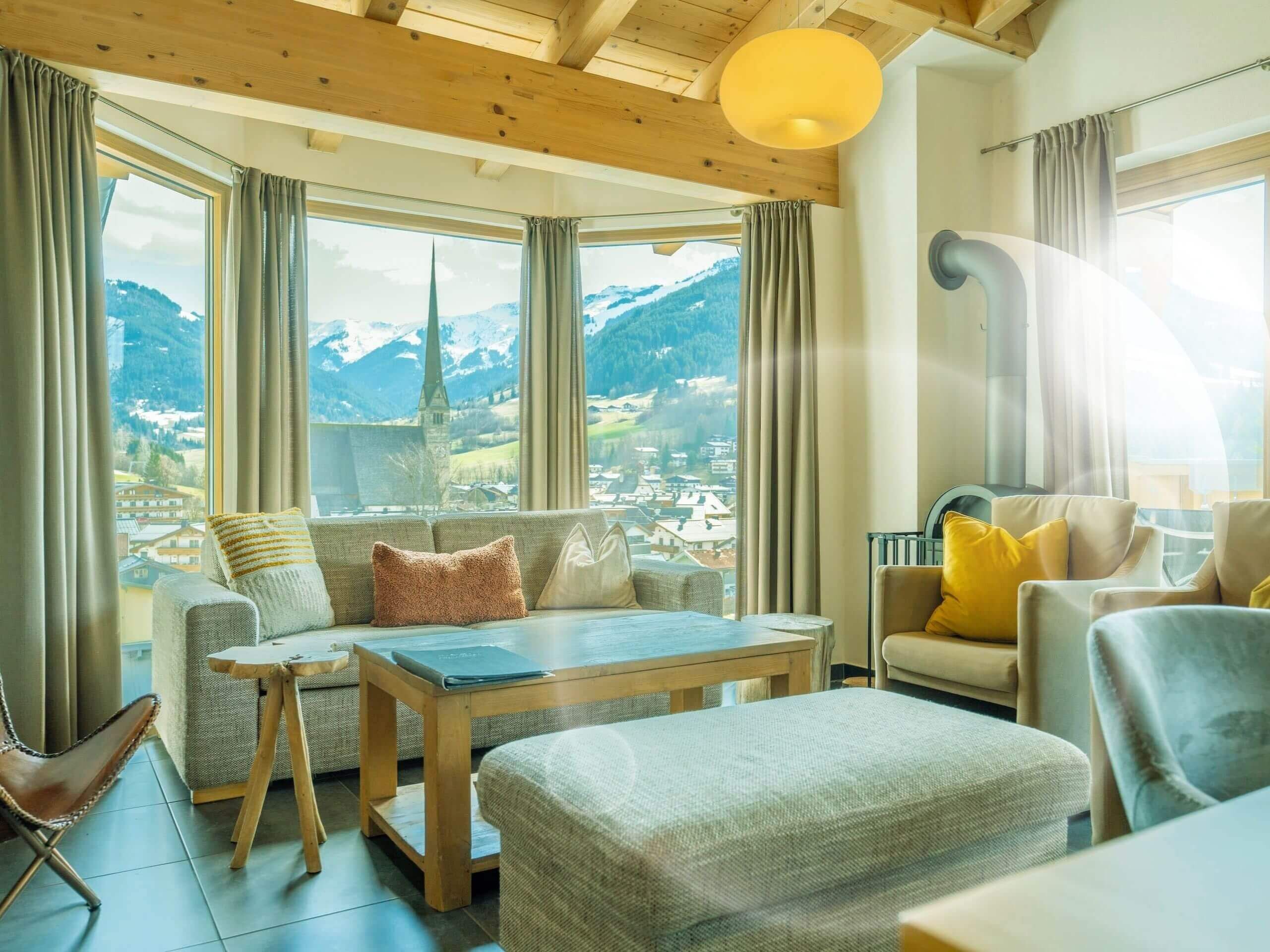 Appartamento Superior, balcone, vista valle | Area soggiorno