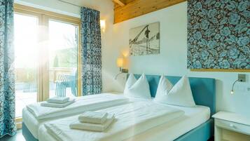 Superior-lejlighed - balkon - udsigt til dal | Pengeskab på værelset, gratis Wi-Fi