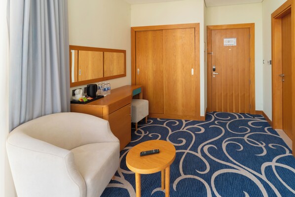 Down duvets, pillow-top beds, minibar, in-room safe