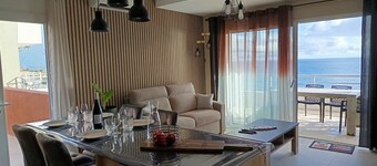 Rented in SOLENZARA apartment T3 NEW 02/2026, facing the sea, 5 minutes from the center.