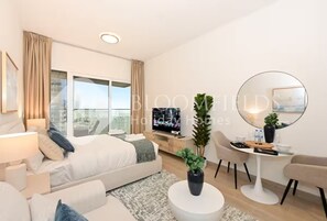 Apartamento, sacada, vista para a cidade