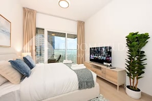 Apartamento, sacada, vista para a cidade