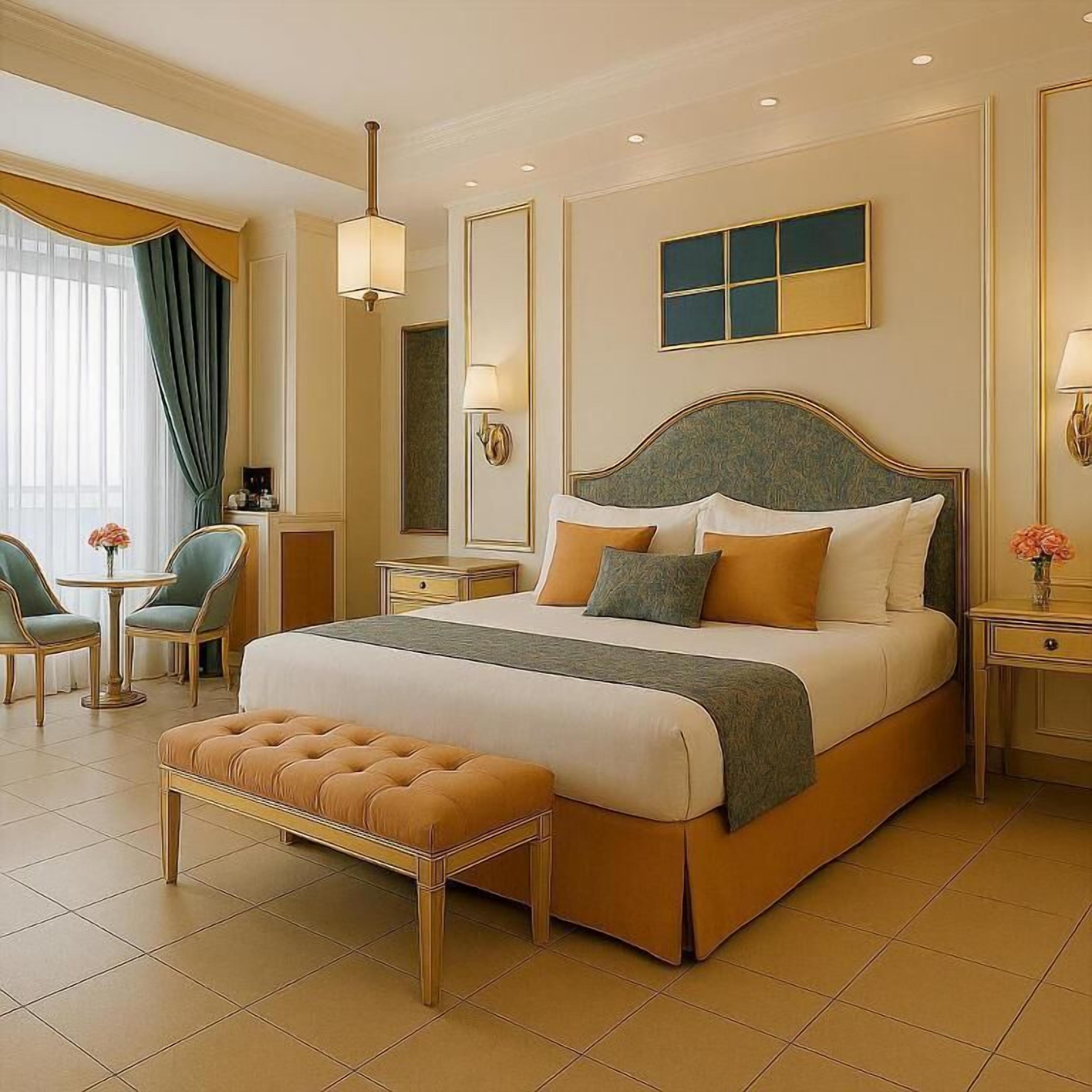 Coffres-forts dans les chambres, bureau, rideaux occultants