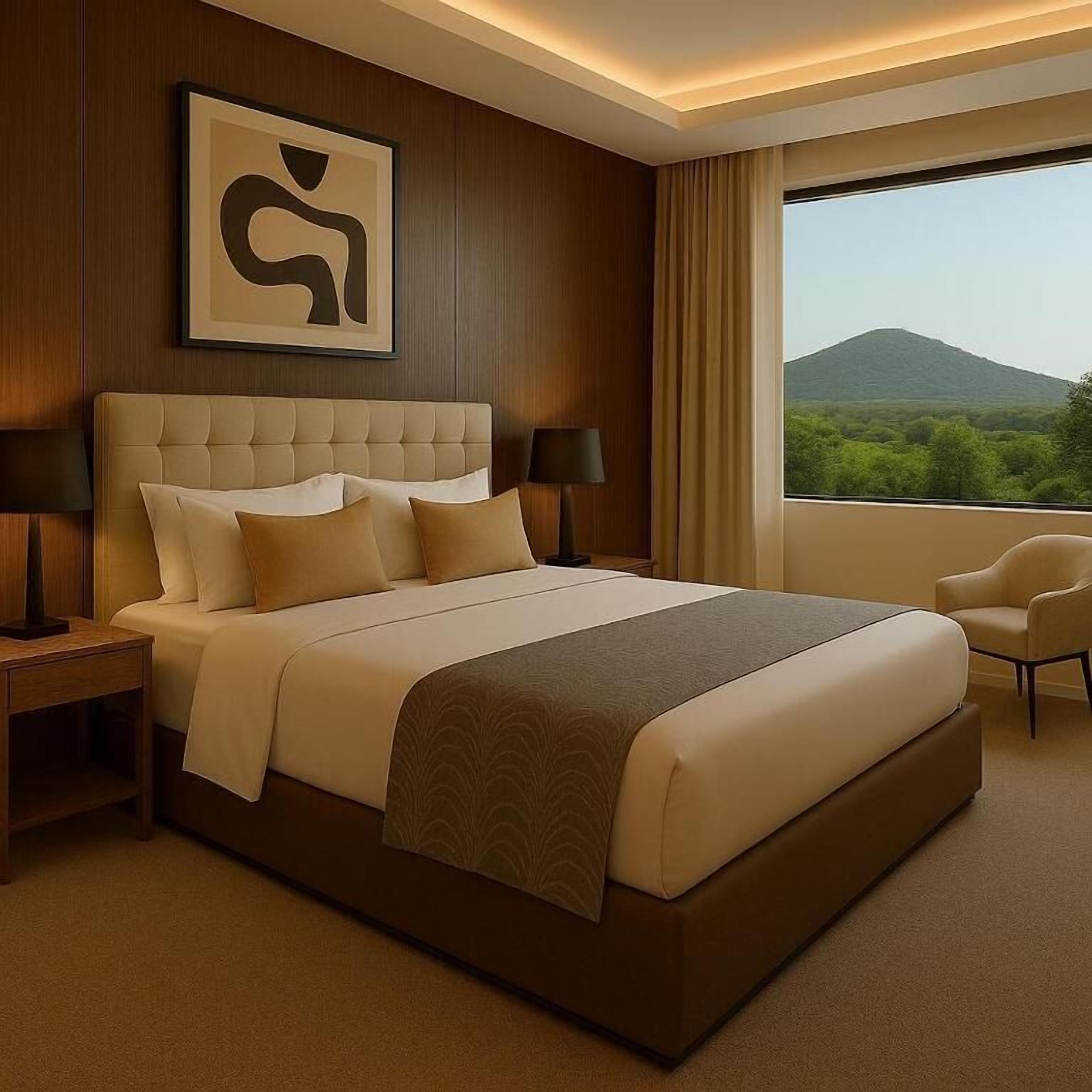 Coffres-forts dans les chambres, bureau, rideaux occultants