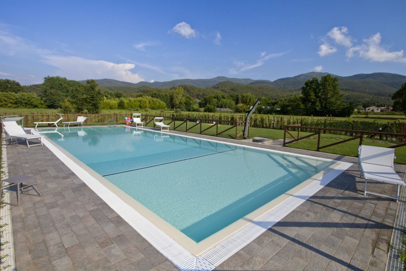 Una piscina riscaldata