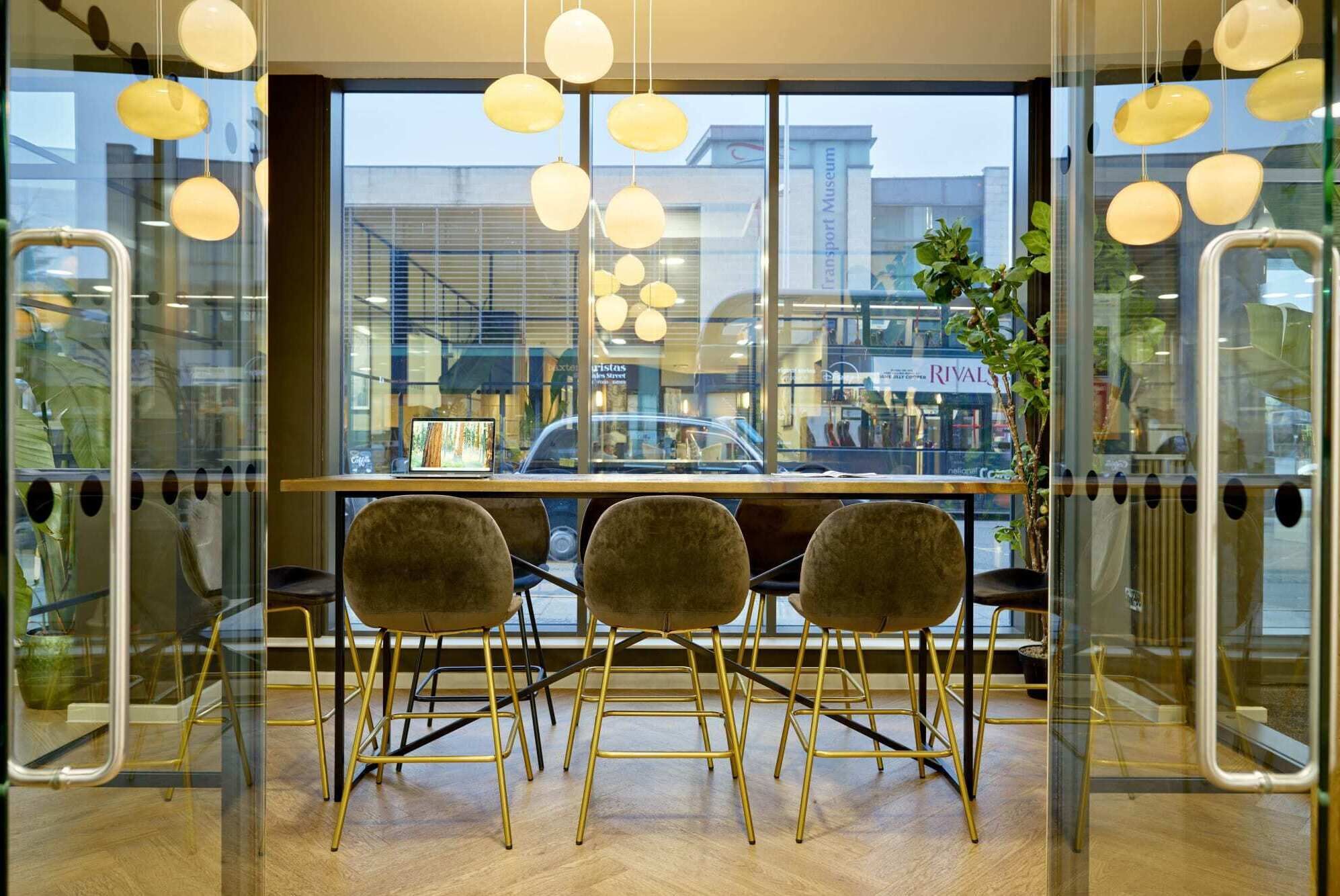 Sitteområde i lobbyen