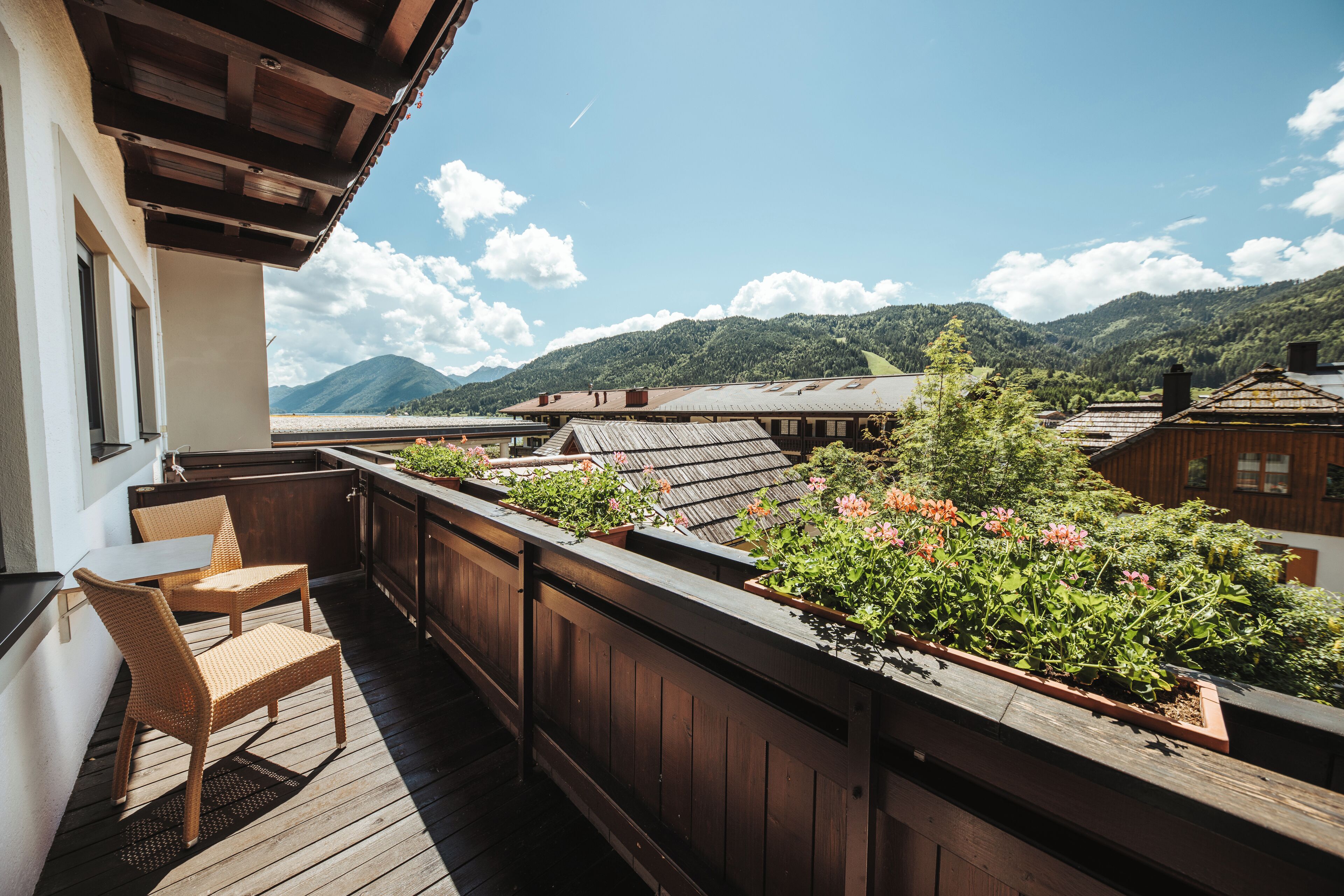 Doppelzimmer, Balkon, Gartenblick | Terrasse/Patio