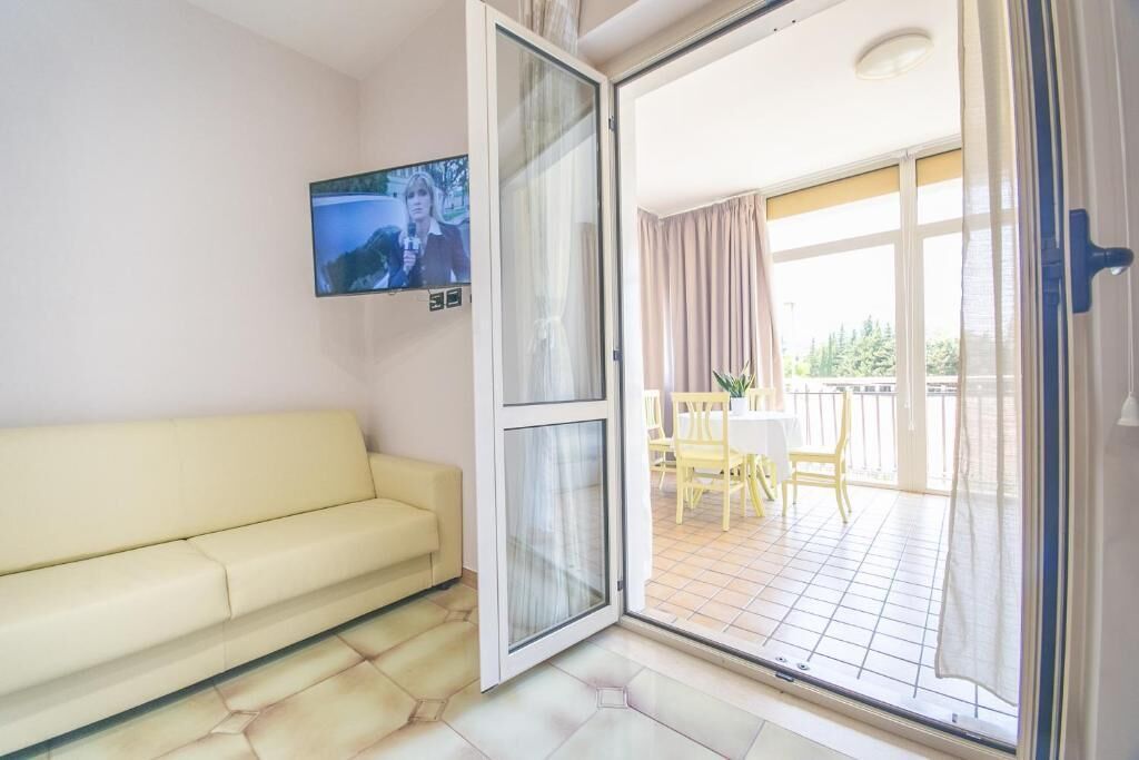 Comfort-Zimmer, Meerblick (Positano) | Wohnbereich