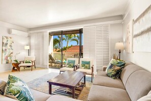 Living area - KP241-2bdrm-Beach Access-Gym-Pool (Koloa)