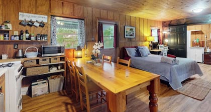 1BR Riverfront w/ Views, Canoe, Grill & Fire Pit
