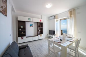 Apartment, Sea View | Living area - VivimiHome-Casa Tiberio (Conca dei Marini)