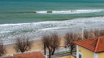 On the beach, beach towels
