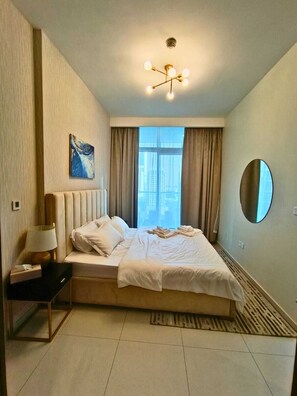 2 bedrooms, iron/ironing board, WiFi, bed sheets - Canal View - 10 Min Walk to Dubai Mall- Prime Business Bay (Dubai)