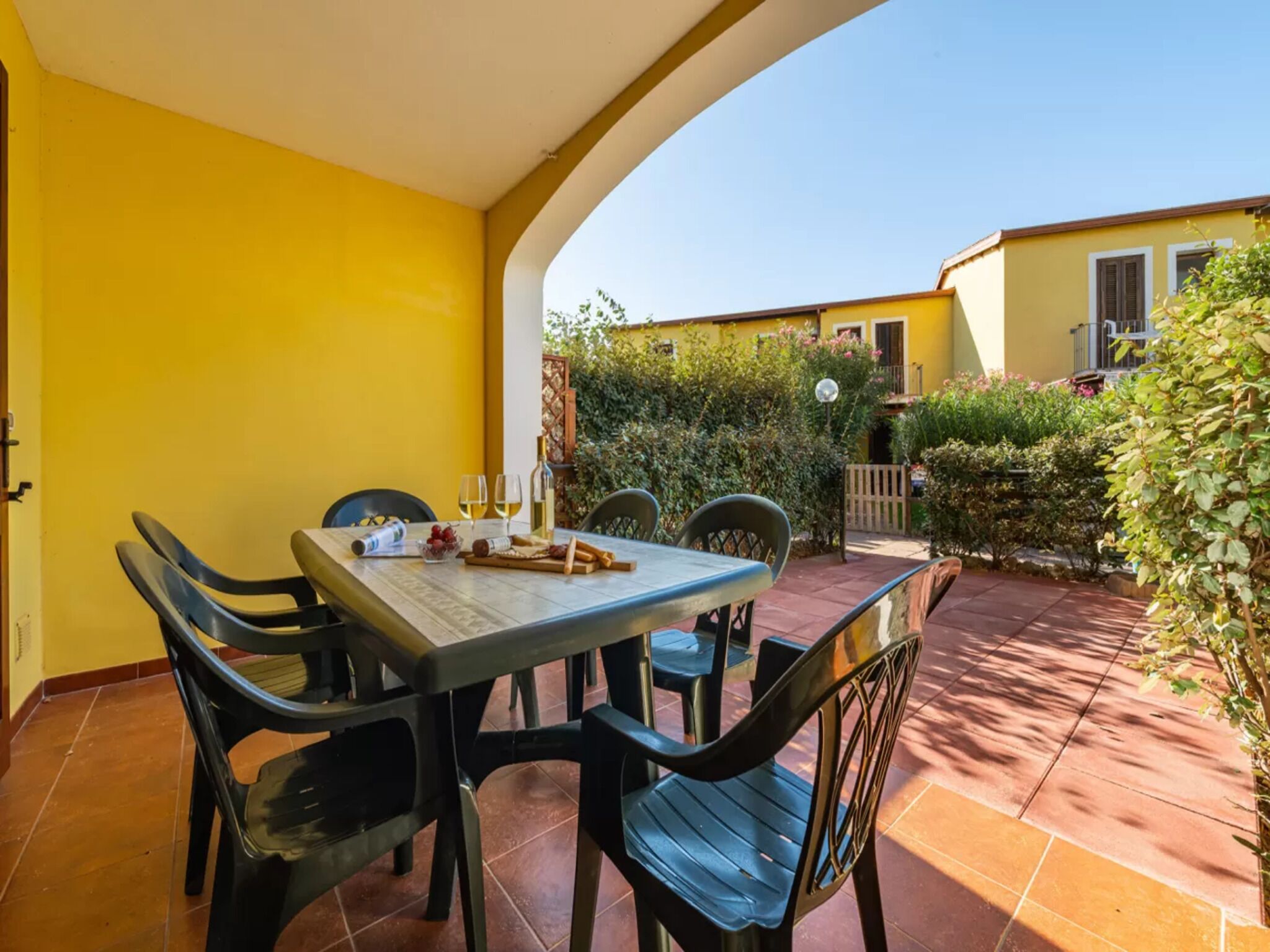 Villa, 2 camere da letto, balcone, vista giardino | Ristorazione all'aperto