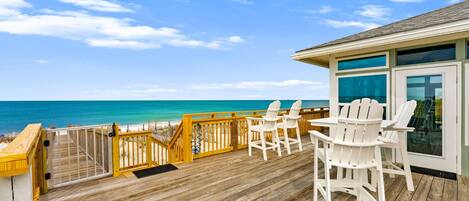 House, Beach View, Beachfront | Terrace/patio