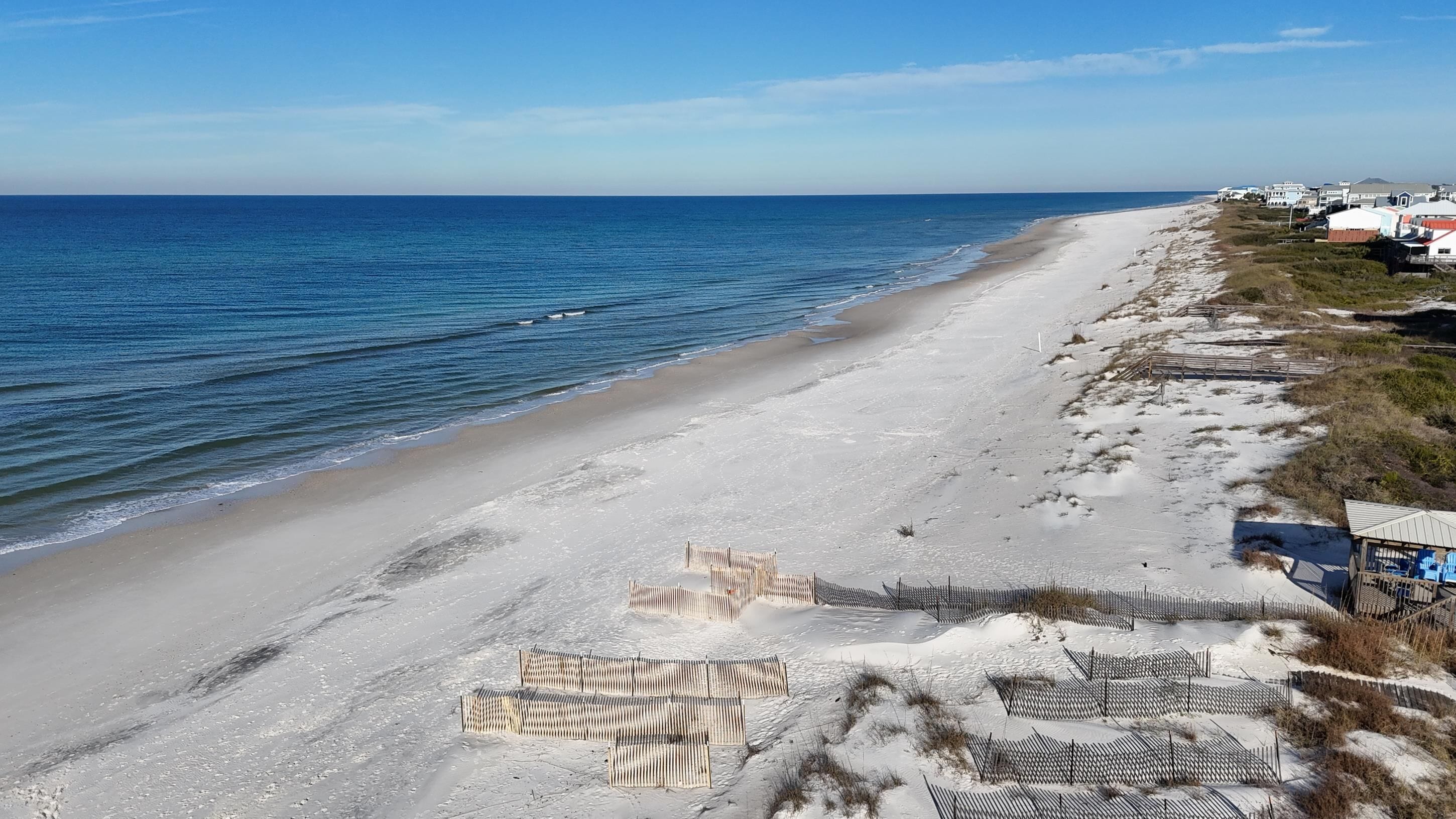 Private beach, white sand