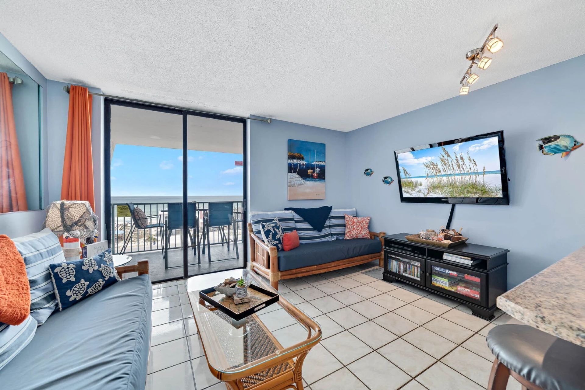 Smart TV, books, video library