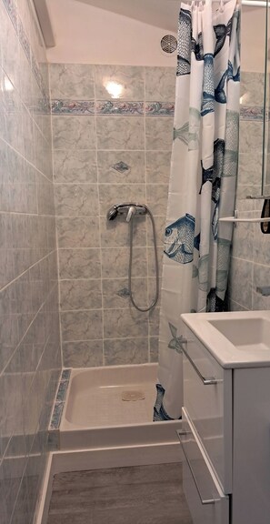 Shower, towels, toilet paper - South Corsica rental Private room for 2 in villa (Cuttoli)
