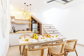 Dining - Canggu 3BR Private Pool Villa  3Min bike to Berawa Beach & Near Finns Club (Bali)