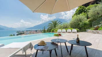 Seasonal outdoor pool, a heated pool