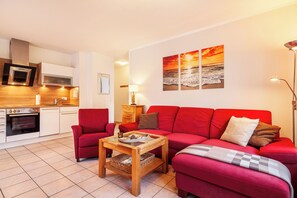 Smart TV, books - Comfortable ground floor apartment with terrace, 50m from the Salzhaff in a prime location (Rerik)