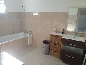 Hair dryer, towels, soap, toilet paper - Le Maloya'ppart (Saint-André)