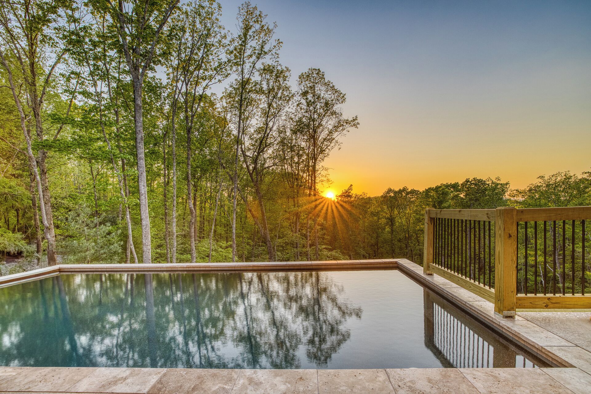 A heated pool