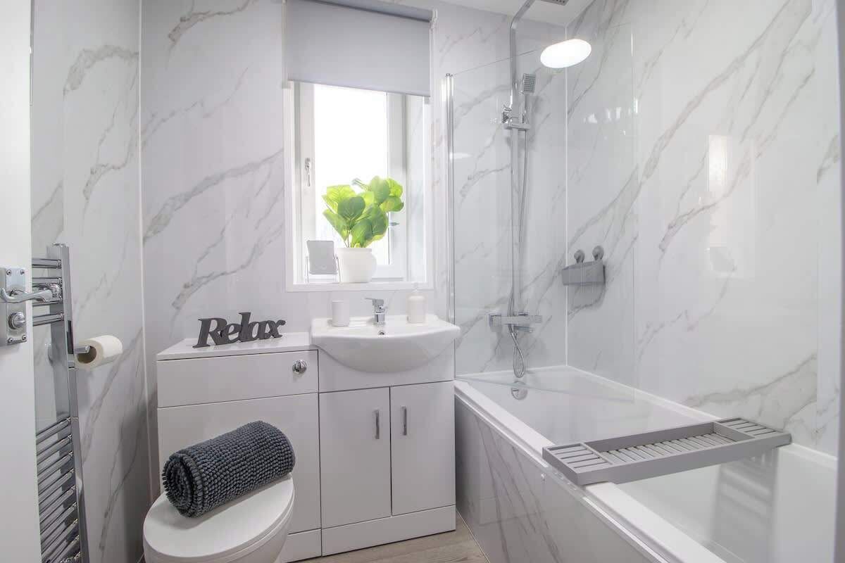 Shower, hair dryer