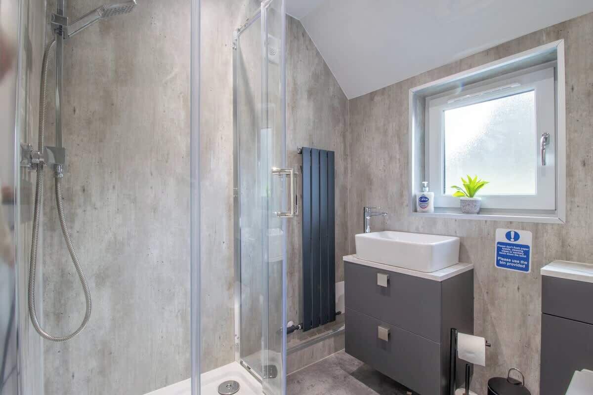Shower, hair dryer