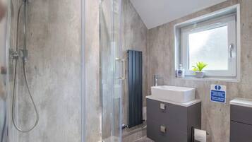 Shower, hair dryer