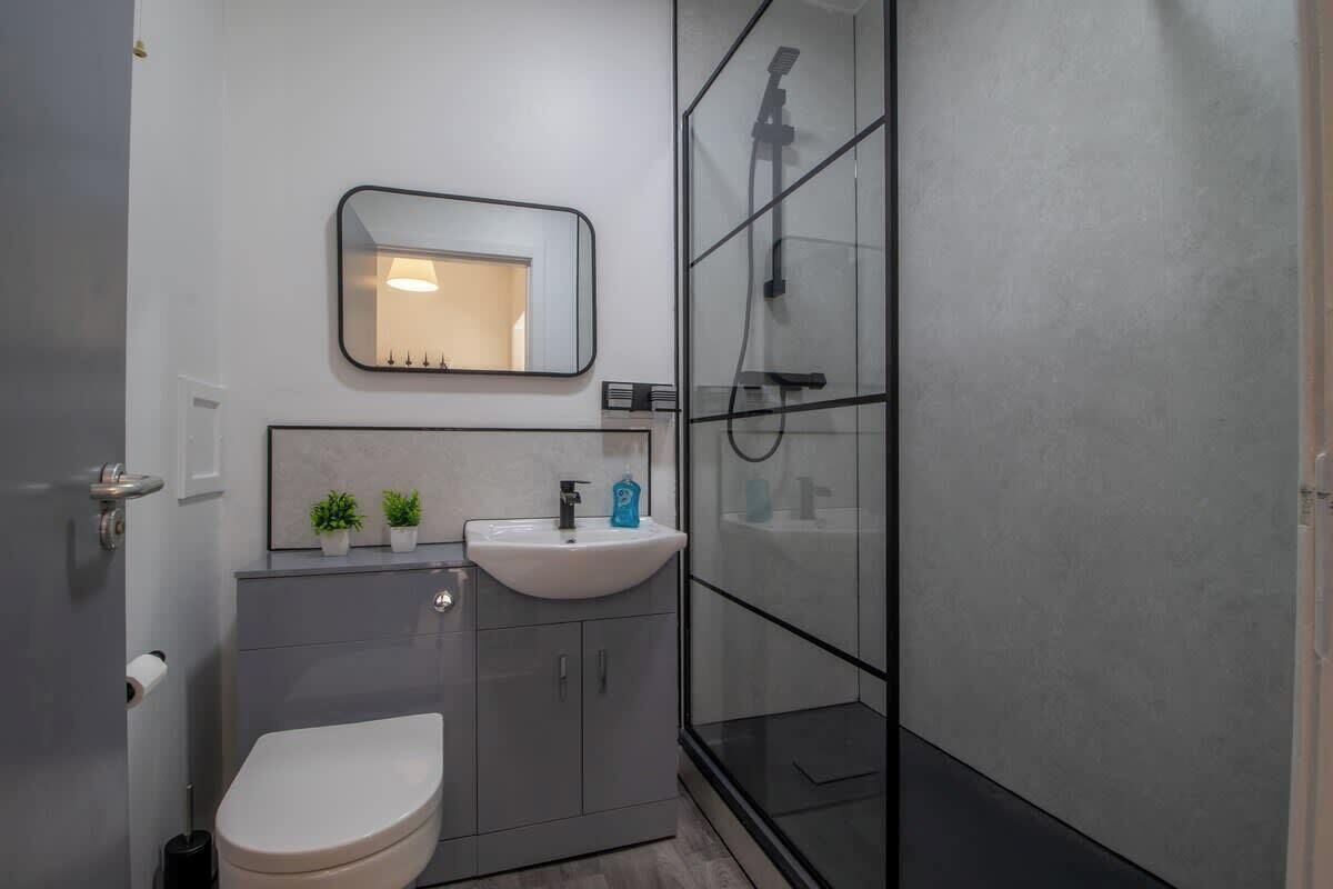 Shower, hair dryer