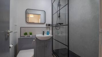 Shower, hair dryer