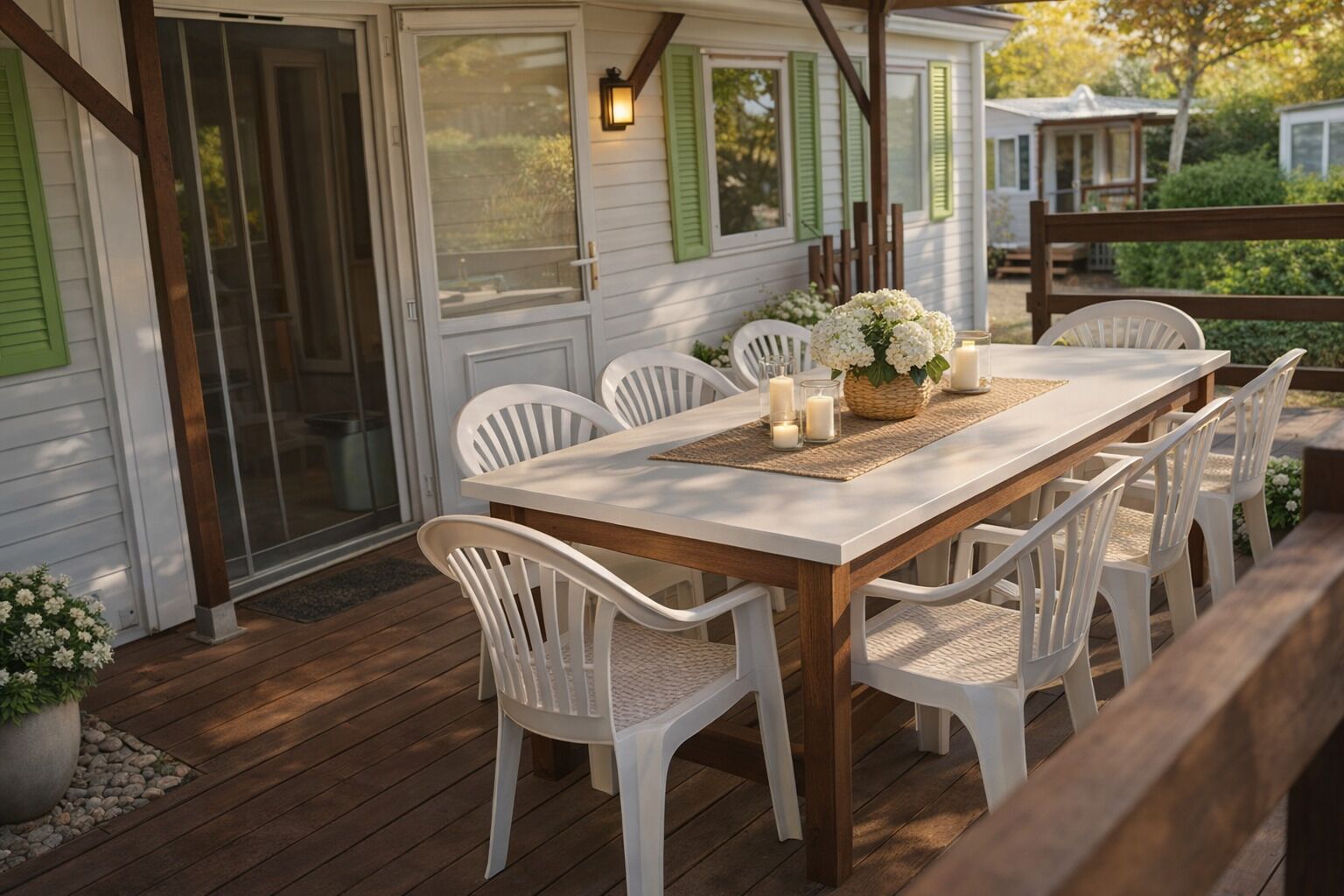 Opções para refeição ao ar livre