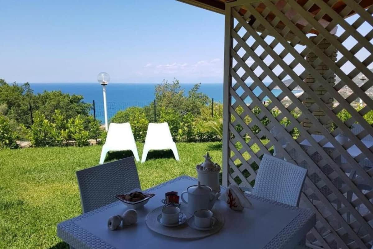 Family Studio, Kitchenette, Sea View | Outdoor dining